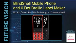 BlindShell Mobile Phone and 6 Dot Braille Label Maker
