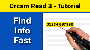Use OrCam Read Smart Reading to find info fast